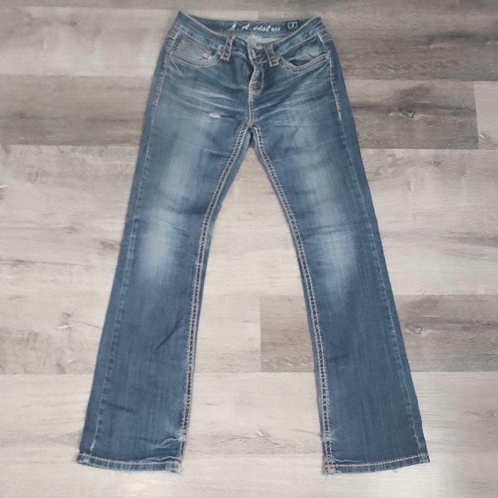 L.A. Idol Women's Classic Blue Boot Cut Jeans
